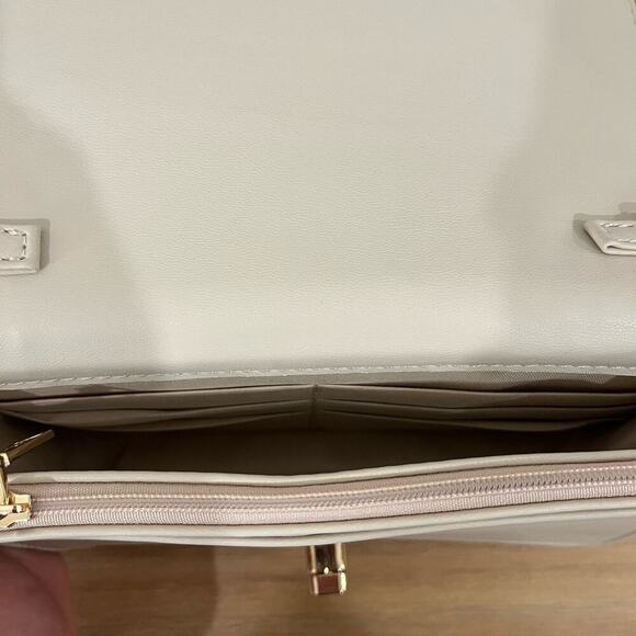 Badgley Mischka Women Clutch W/ Frame & Tweed Cover Off White Bag - Picture 6 of 11